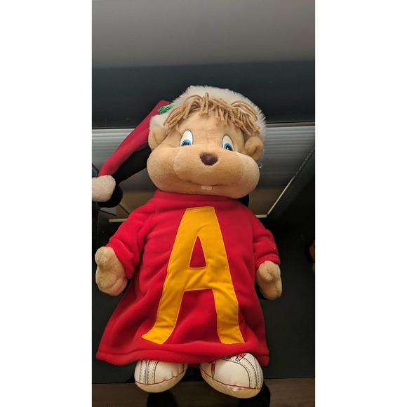 Vintage Alvin and the Chipmunks Christmas Stuffed Plush with Original Box RARE! - Picture 2 of 13